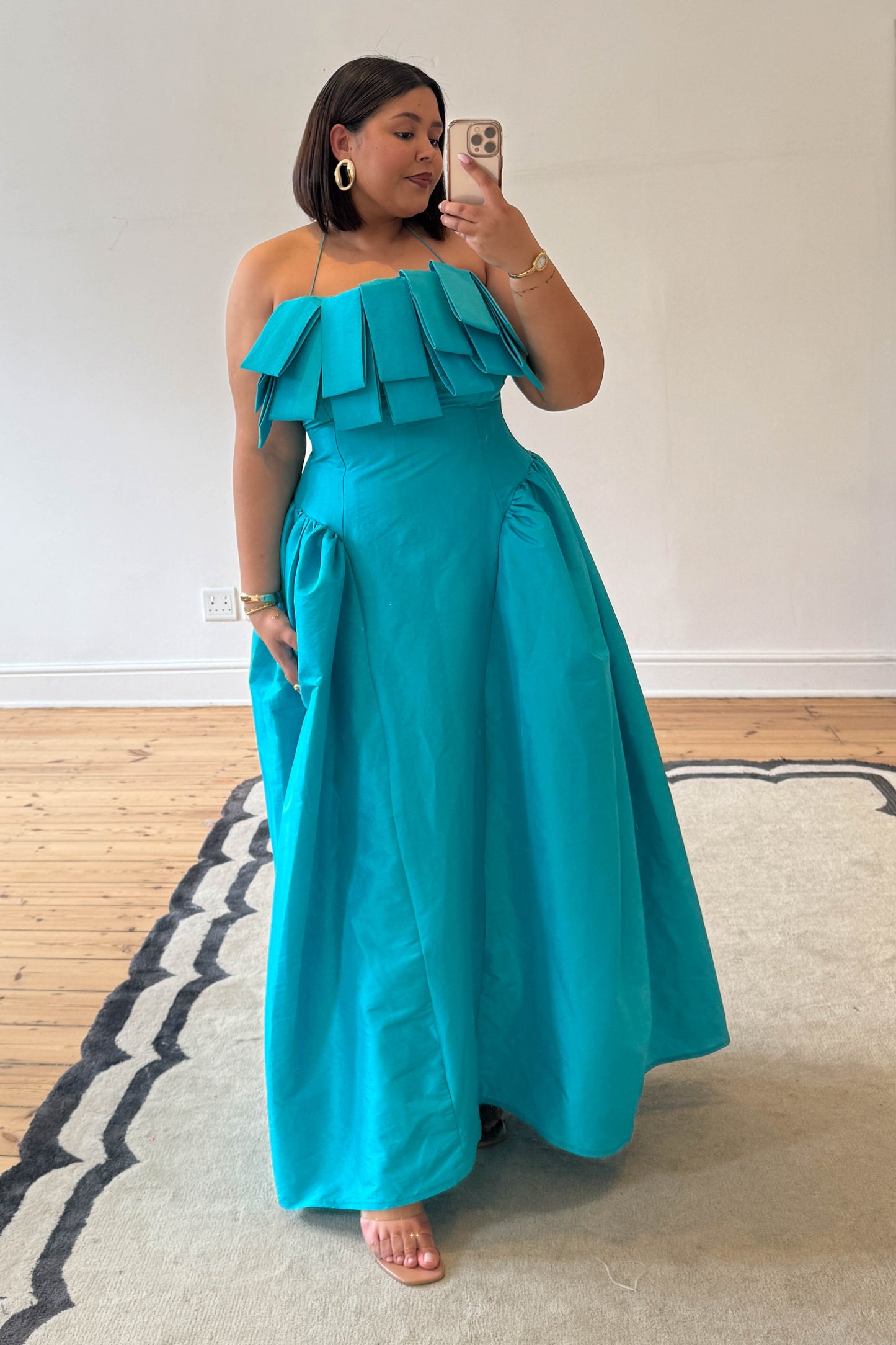 The Makarios Midi Dress - Turquoise