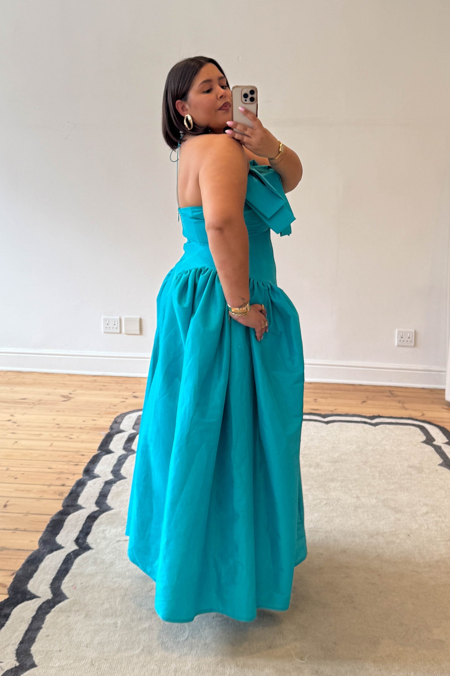 The Makarios Midi Dress - Turquoise