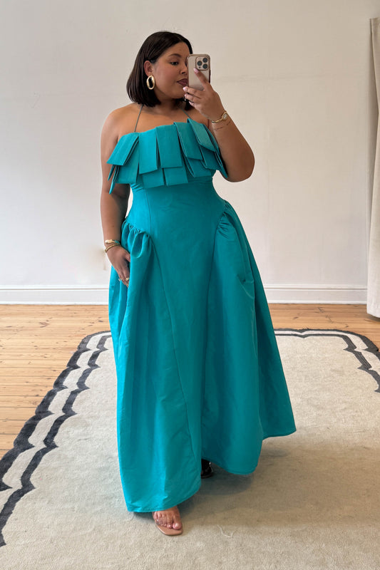 The Makarios Midi Dress - Turquoise