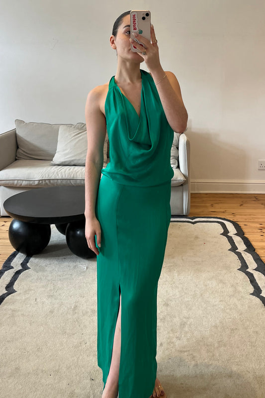 Green dress for rental hire in South Africa