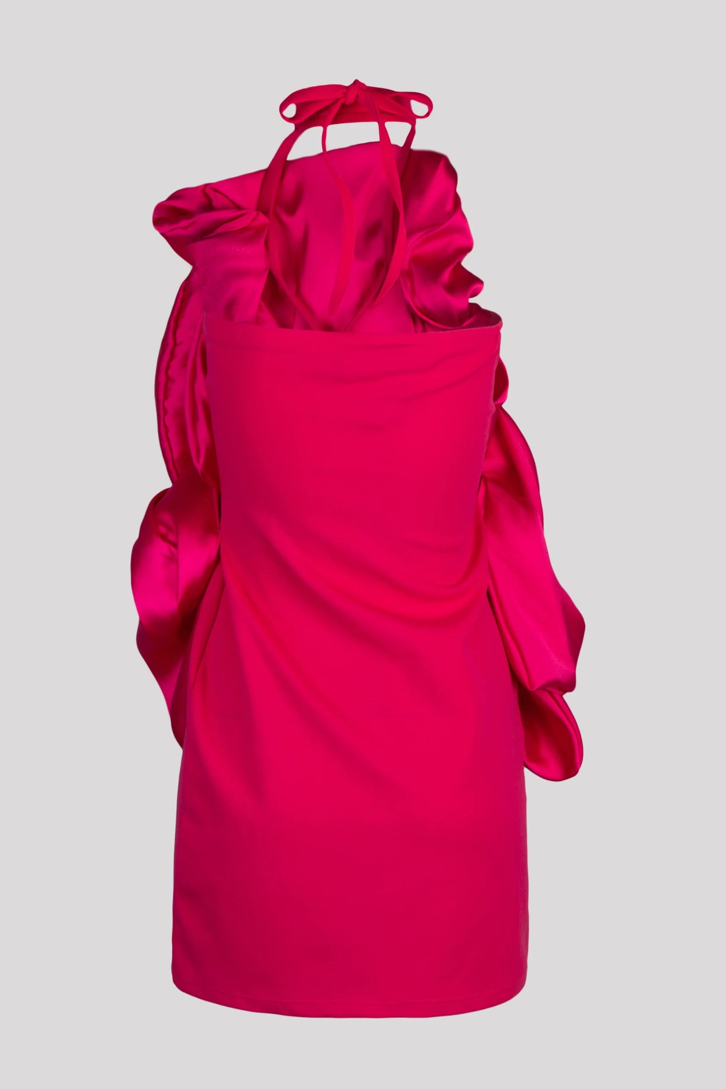 Hot Pink Flower Mini Dress