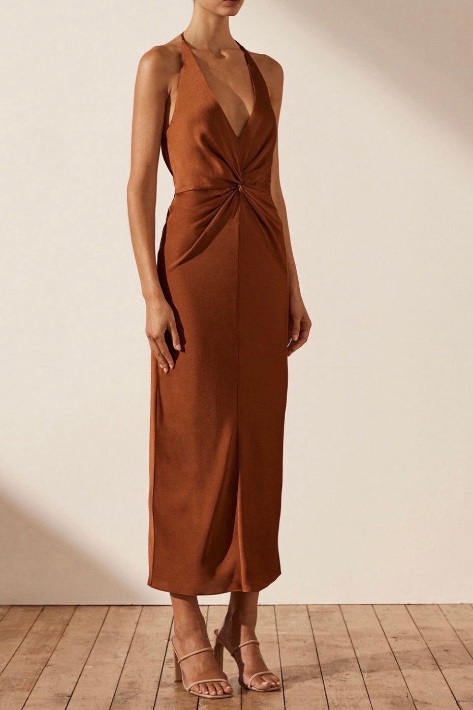 the cecily dress in mocha