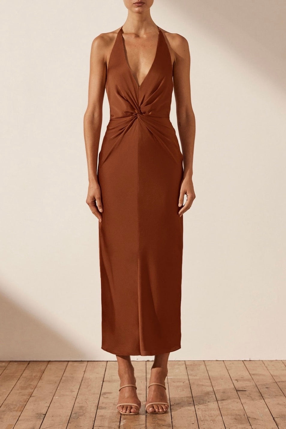 the cecily dress in mocha