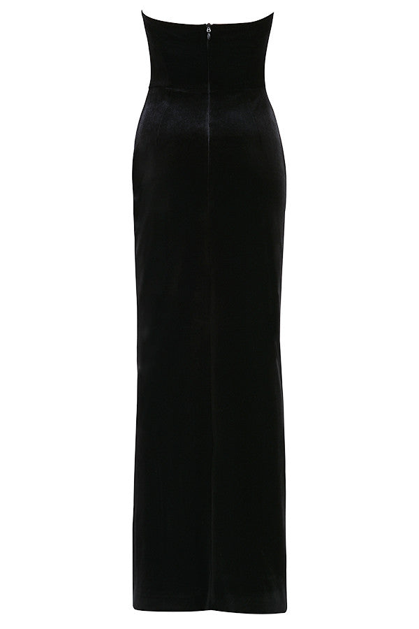 The Sashay Gown by House of CB in black velvet