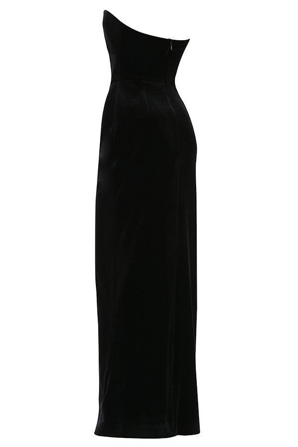 The Sashay Gown by House of CB in black velvet