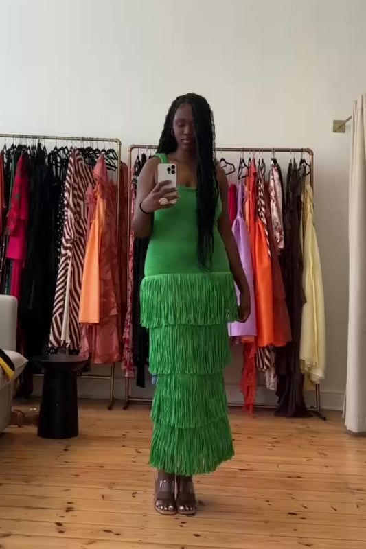 The Simon Dress in Green