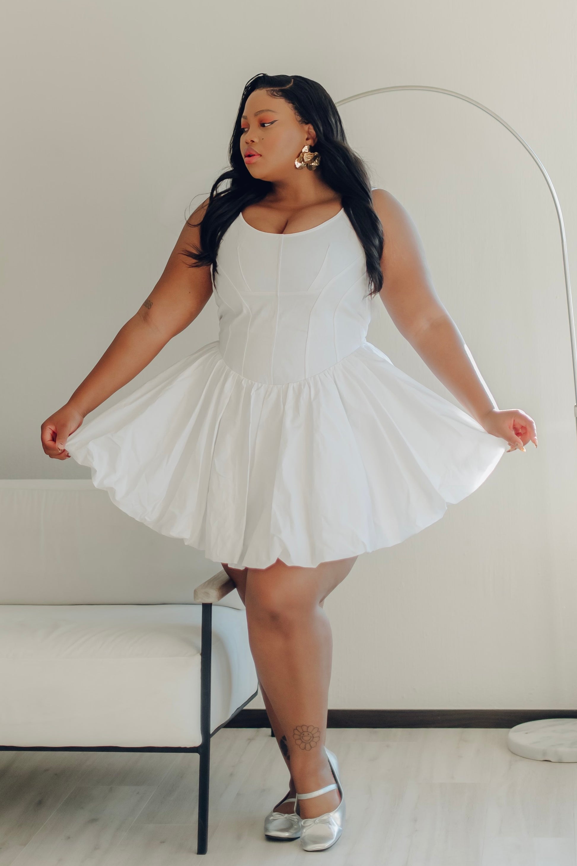 The Noir Corset Dress | White | Rethread The Noir Corset Dress | White | Rethread