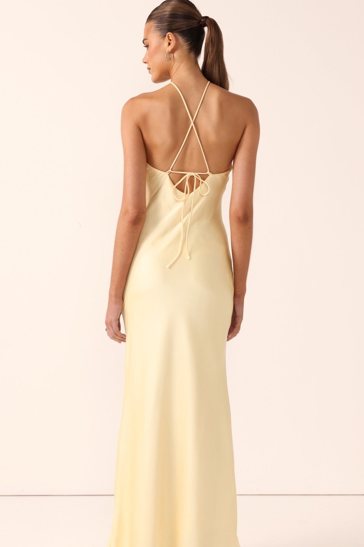 The Savanna Halter Maxi Dress in Yellow by Billy J