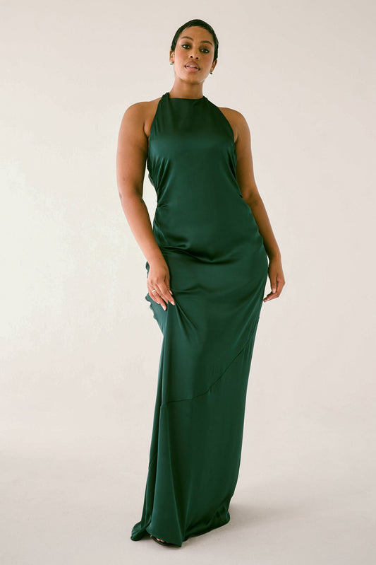 The Mirelle Maxi Dress in Emerald