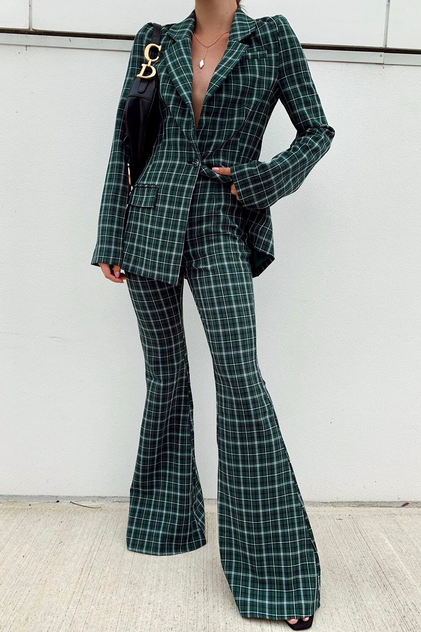 the kaia suit in emerald