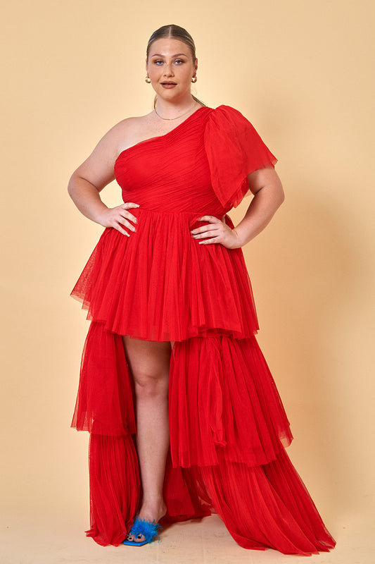 the harley gown in red